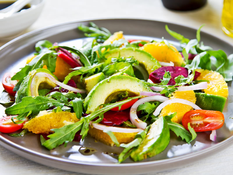 Ensalada de aguacate y naranja