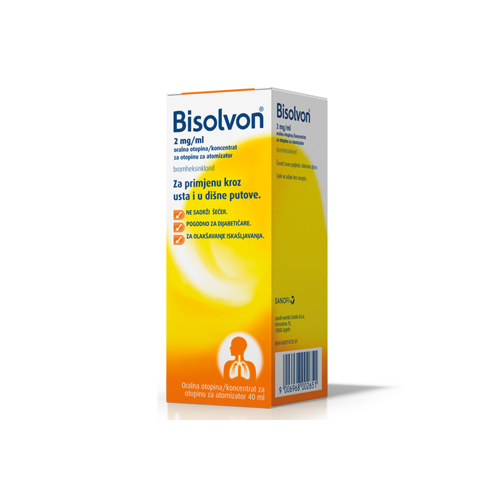 Bisolvon otopina 2 mg/ml