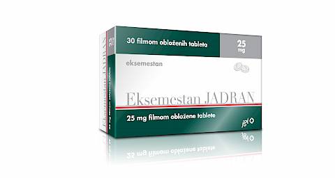 Eksemestan Jadran 25 mg filmom obložene tablete